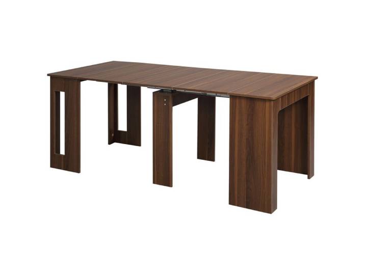 YWJ Table Salle Manger Extensible 4-6 Personnes Appoint Multifonction Bureau Cuisine 180x85x75cm Marron
