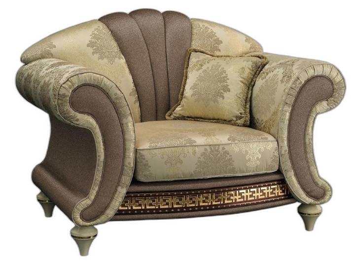 Xlmoebel Sessel Arredoclassic Designer Sessel aus Premium Stoff in elegantem Design (Designer Sessel), Hergestellt in Europa