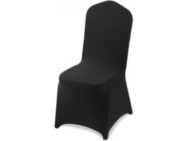 VEVOR Stuhlhussen Stuhlbezug 100 Stk. waschbarer & abnehmbarer Stuhlüberzug aus Polyester-Spandex für Hochzeitsfeiern Esszimmerbankette Restaurant, passend für Stühle (51 x 45 x 95 cm) Schwarz
