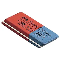 FABER-CASTELL Radiergummi rot, blau