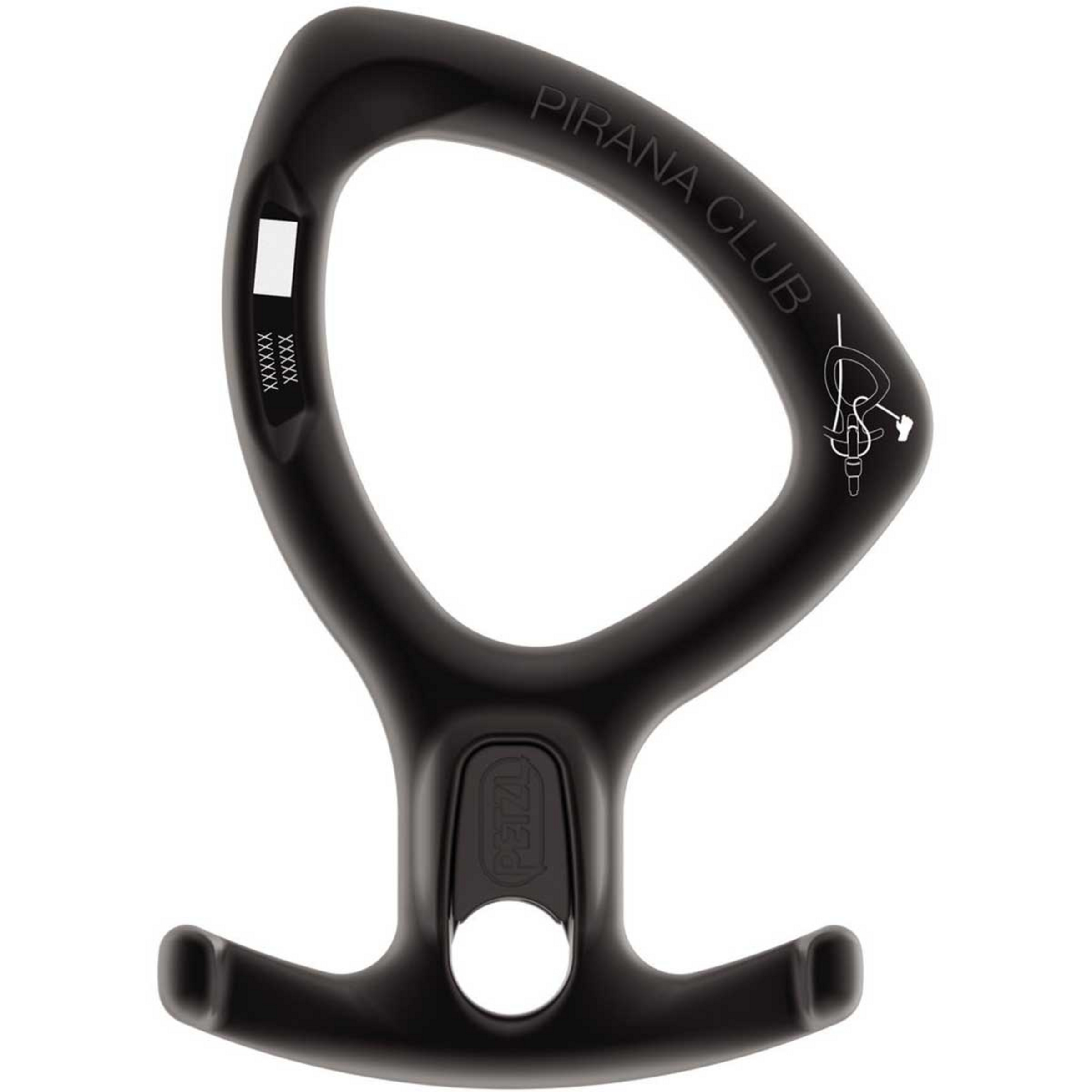 Petzl Pirana Club Abseilgerät Sicherungsgeräte beige Größe 13CM Canyoning