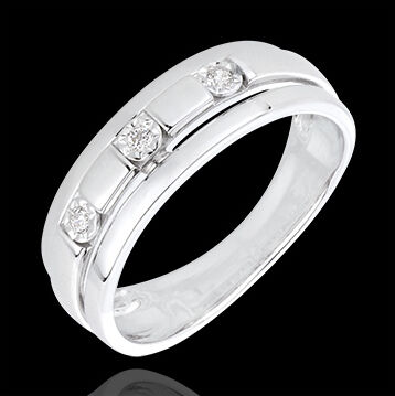 Edenly Ring Trilogie Byzantium in WeiÃŸgold