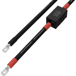 2,5m 16mm2 Batteriekabel mit MIDI-Sicherungshalter Schraubklemmenanschluss auf M8