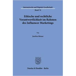 Börner:Ethische und rechtliche Verantwo, Fachbücher von Josefine Börner