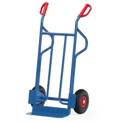 Sackkarre B1215V, Vollgummireifen, Tragkraft 350kg - blau