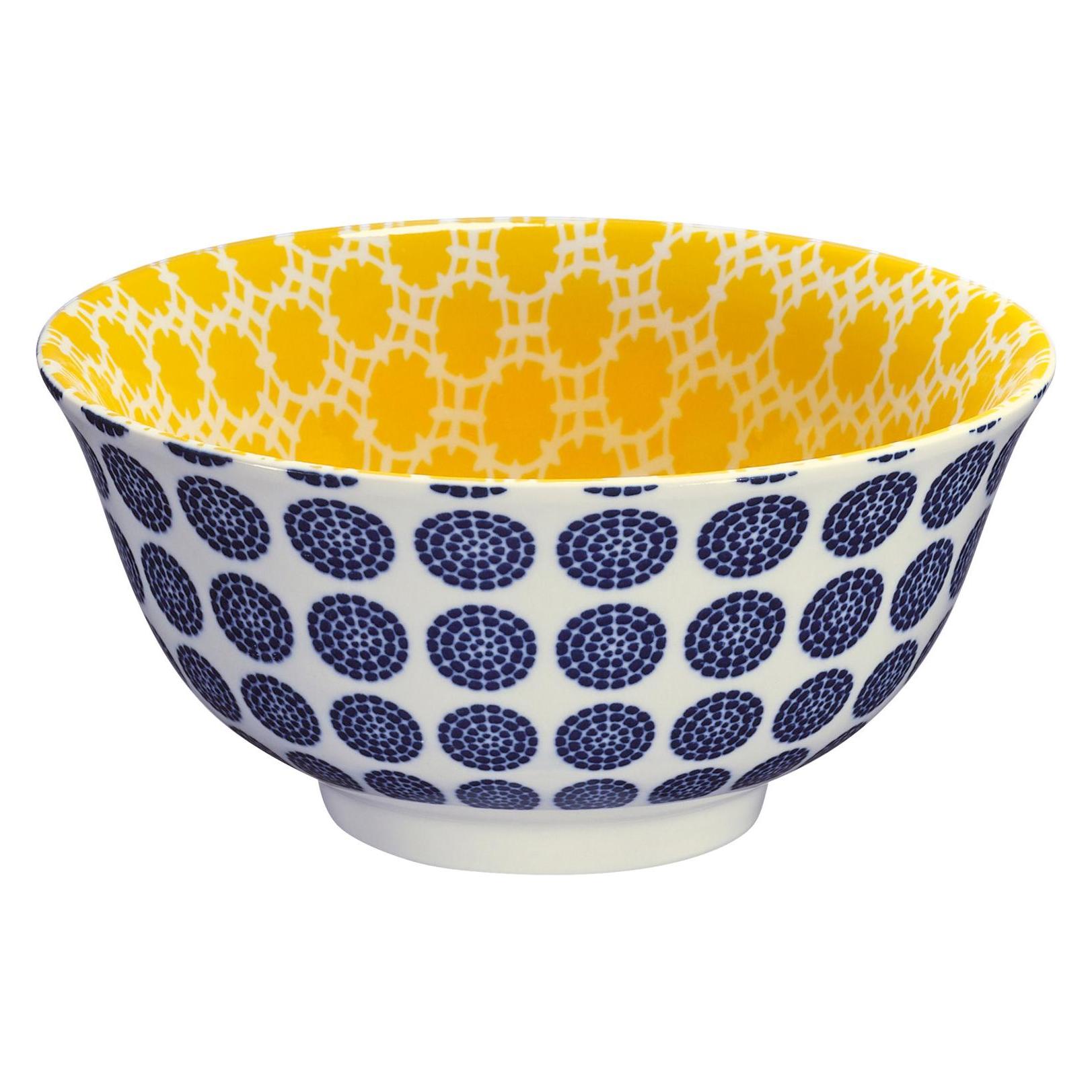 Cilio Bowl Amici Punkte Porzellan 500 ml (15 cm, 0.50 l) (107722-136833.0170) Mindestbestellmenge: 6 Stück