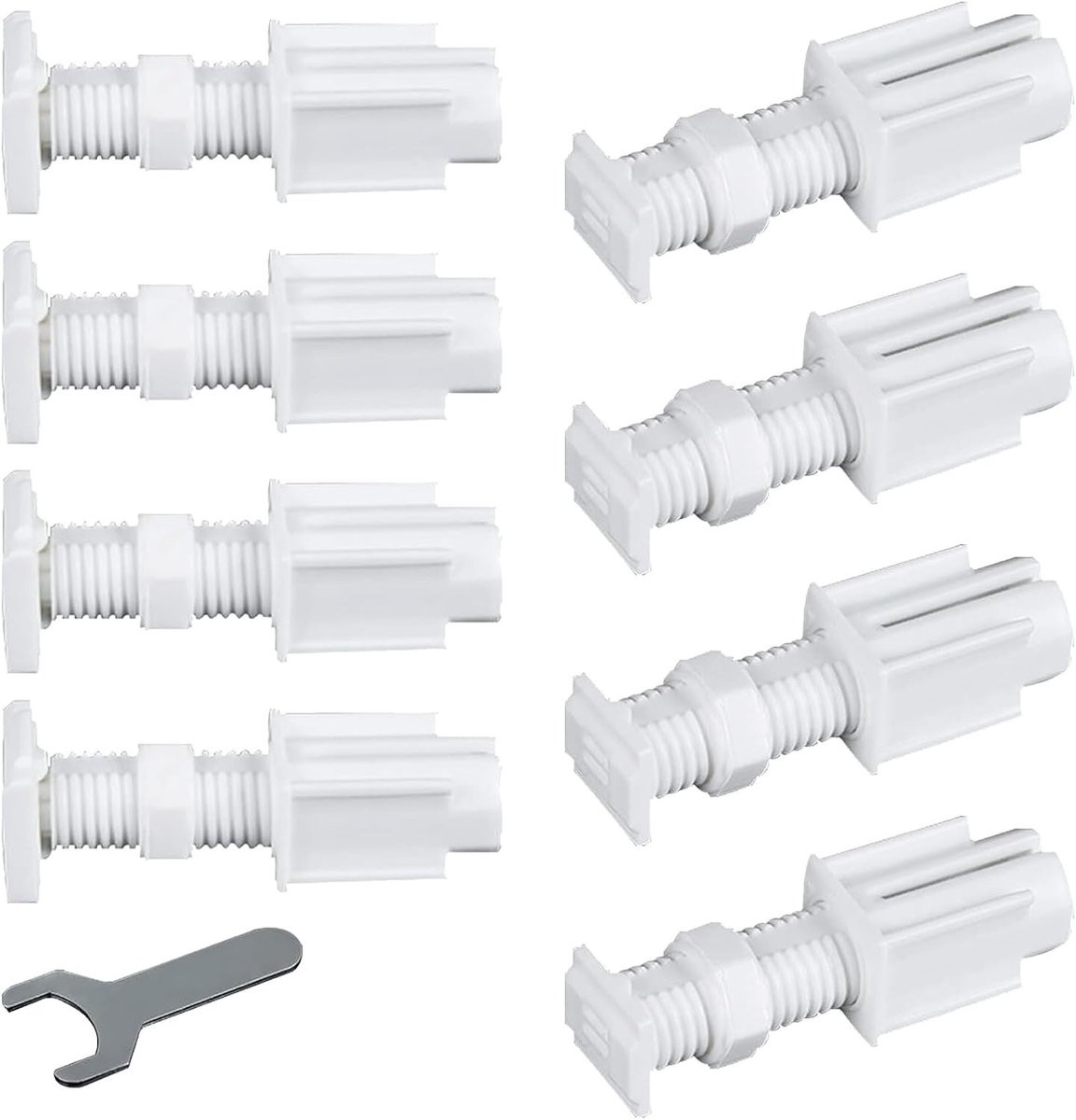 8 Stuks Zelfklevende Blinds Beugels, Wit, Plastic Rolgordijn Bevestigingsset
