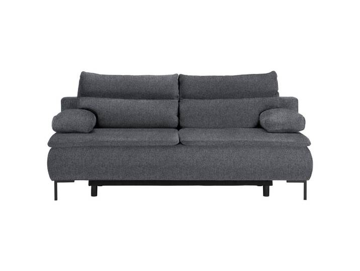 Novel Boxspringsofa, Grau, Metall, Füllung: Schaumstoff, 202x93x100 cm, Stoffauswahl, Wohnzimmer, Sofas & Couches, Schlafsofas, Schlafsofas mit Bettkasten