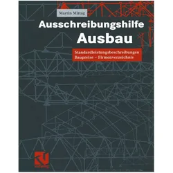 Ausschreibungshilfe Ausbau, Fachbücher von Martin Mittag