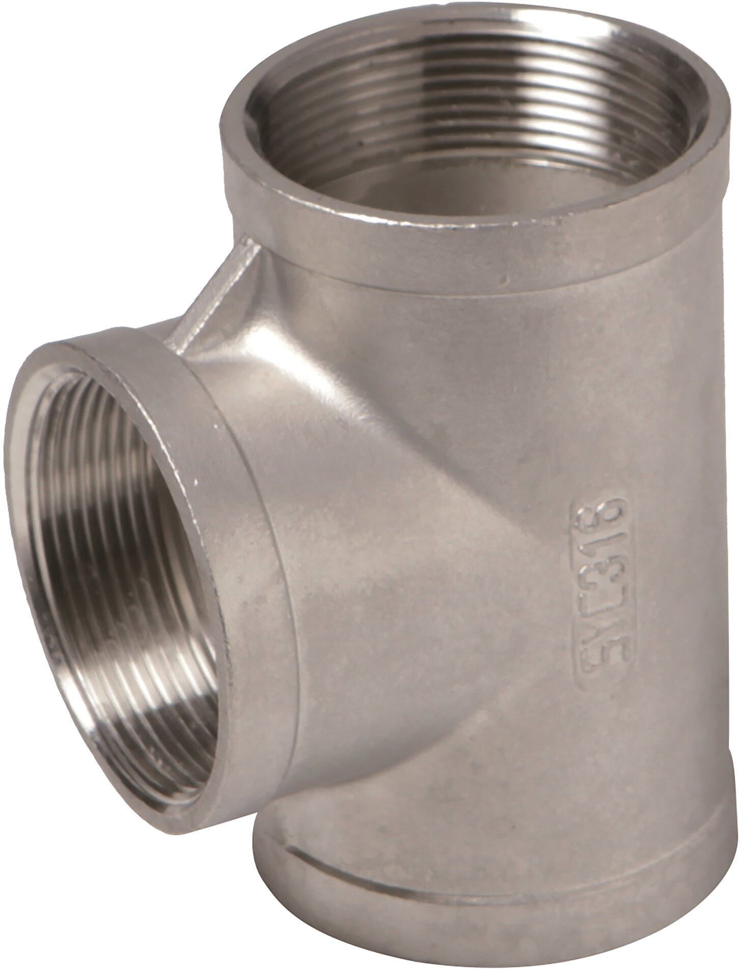 Tecnomat RACCORDO ATUSA 130R TEE 1" x 3/4 x 1" ACCIAIO INOX AISI 316