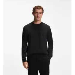 BOSS für Herren. 50570305 Cord Long Sweatshirt in Schwarz (M), Lässig, Baumwolle