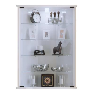 Wandregal VCM "Hängevitrine Wandvitrine Eckvitrine Vecko", weiß, B:67cm T:23cm, Regale, Wandregal
