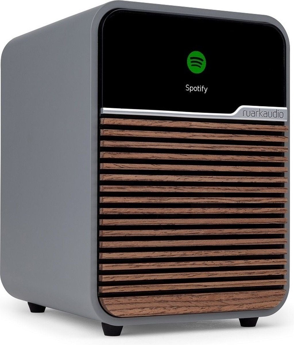Ruark Audio R1S Smart Radio - DAB/DAB+/FM/Bluetooth 5 - Bruin Grijs