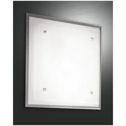 Fabas Luce Maggie Deckenleuchte E27 3X40W Metall und Glas Weiss