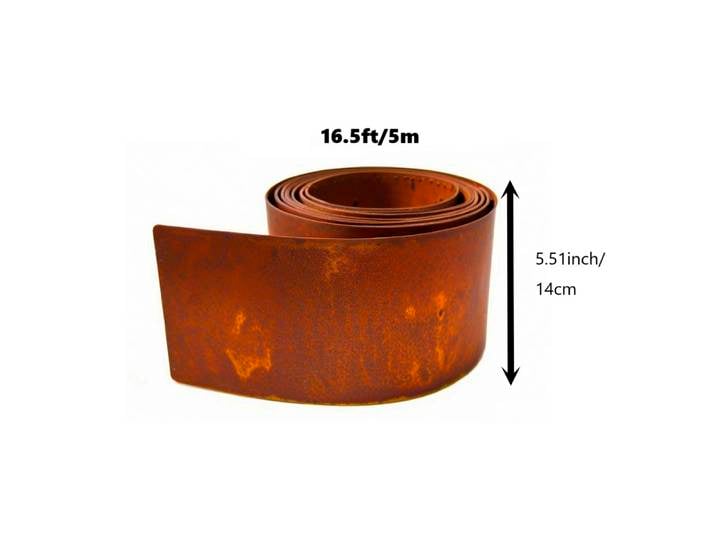1 Pièce Bordure de Jardin Moderne Haute en Acier Multi-usage, Personnalisable et Résistante aux Intempéries