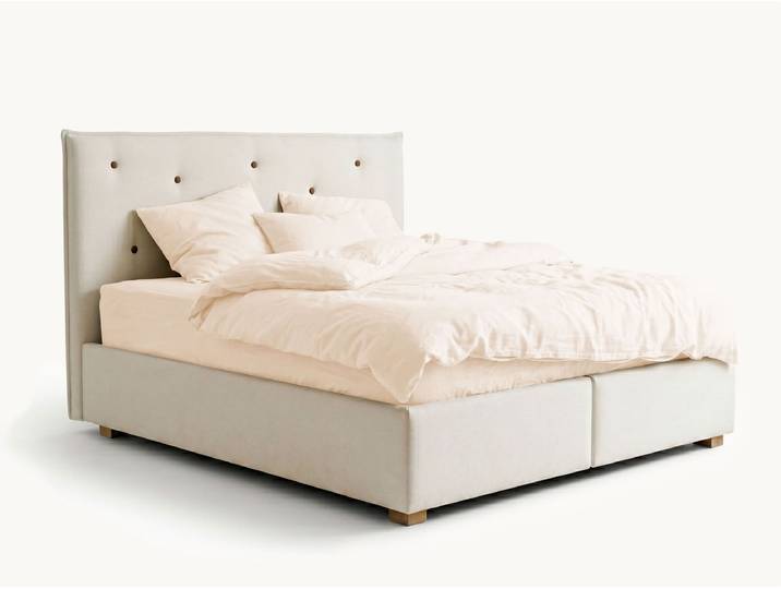 Boxspringbett Bellagio - 180x200 cm - hellbeige