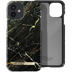 iDeal Of Sweden iDeal Fashion Case for iPhone 12 Mini - Port Laurent Marble (Apple iPhone 12 mini), Smartphone Hülle, Mehrfarbig, Schwarz