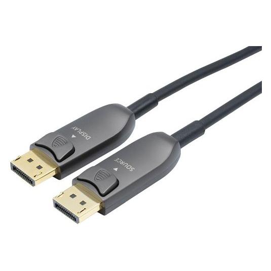 Exertis Connect DisplayPort 1.4 Glasfaser Hybridkabel, 8K, DisplayPort St./ DisplayPort St., 20,0 m (20 m) (643433)