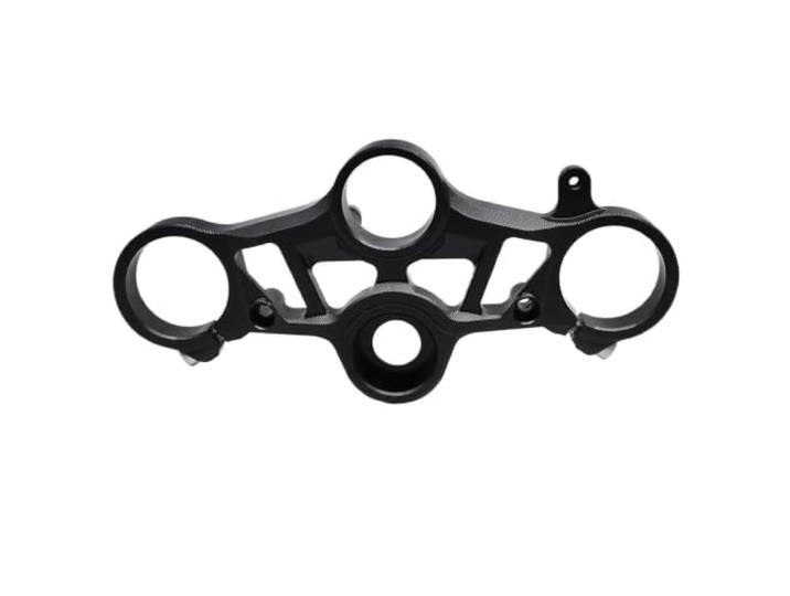Obere Gabelbrücke， Für YZFR7 2021-2023 Zubehör CNC Motorrad Vordere Gabelbrücke Obere Brückenklemme Gabel Gabelführung Gabelbrücke，(Black)