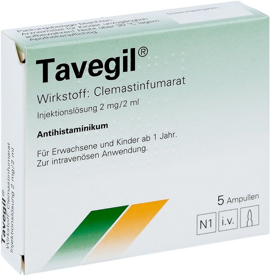 Tavegil Injektionslösung 2 mg/2 ml Ampullen