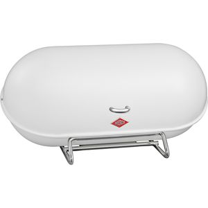 Wesco Brotkasten Breadboy, Stahlblech, Schwenkdeckel, 44,3 x 23 x 21cm, weiß matt