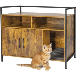 Relaxdays Katzenschrank (Katzenklo geschlossen), Katzenklo