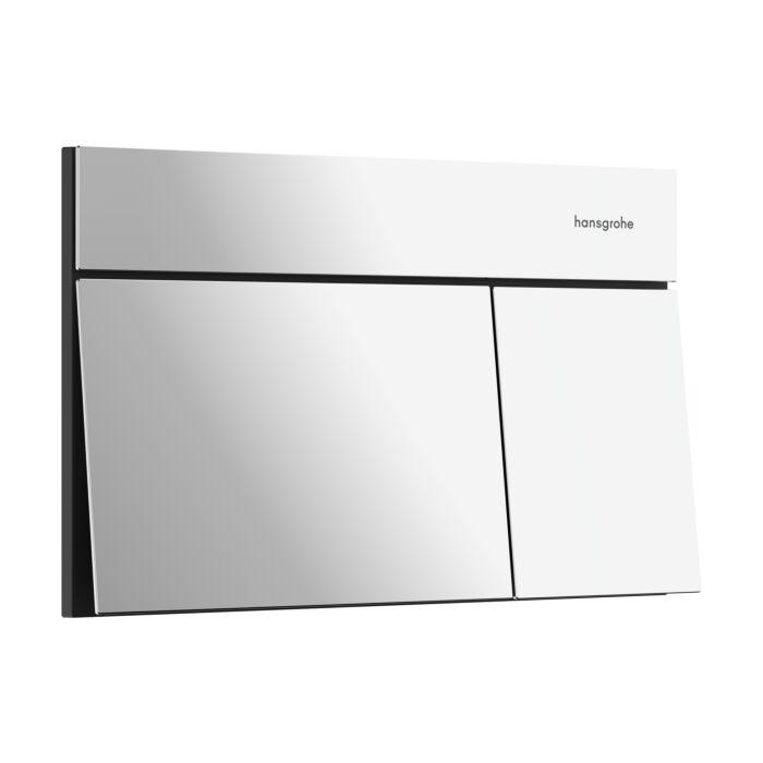 hansgrohe iFrame Element E Betätigungsplatte 66003000 für 2-Mengen-Spülung, Metall, chrom