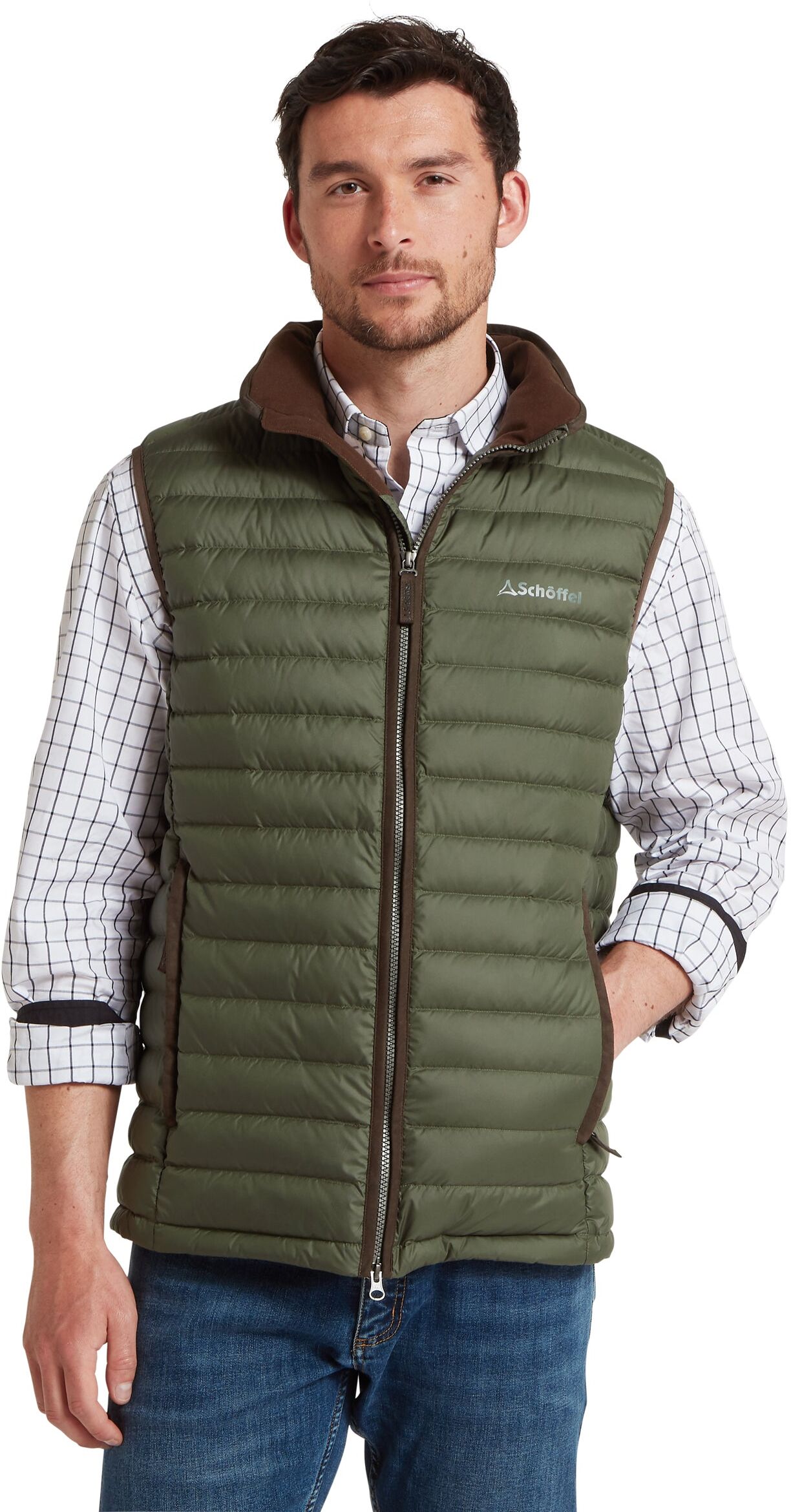 Schöffel Country Bowden Down Gilet - Green - Size 38 - Men