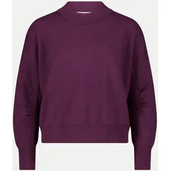 Strickpullover mit Stehkragen Violett 44