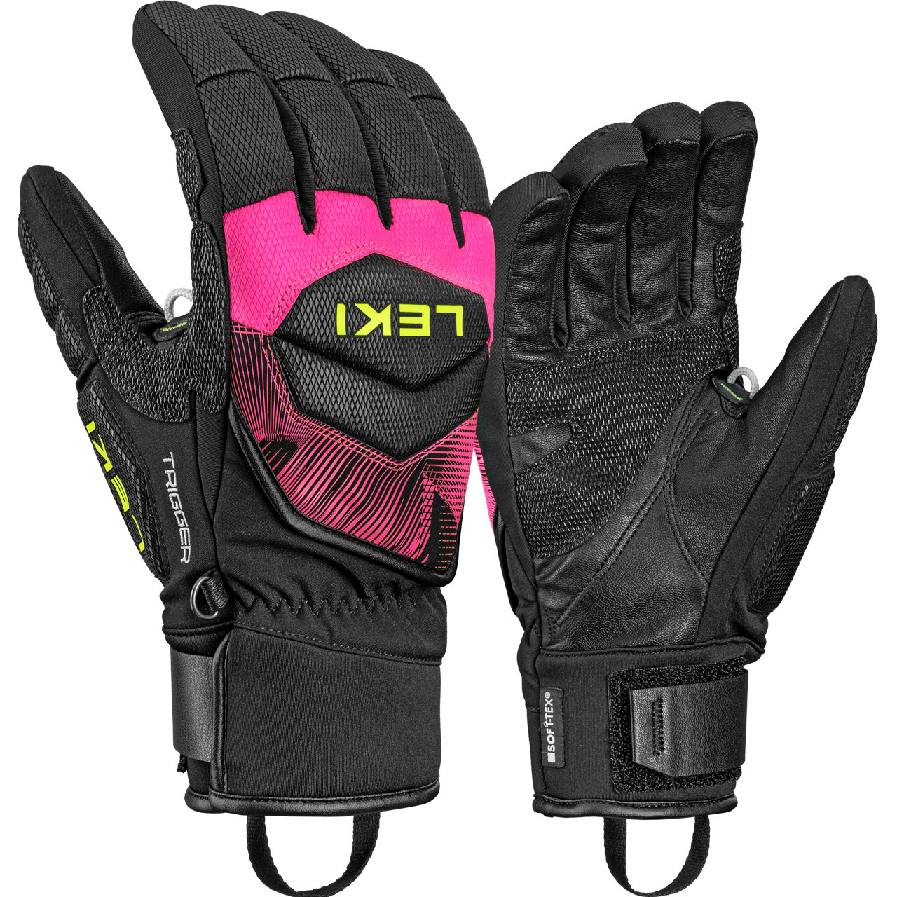Leki Handschuh WCR CORE TR black/neonpink - 8,5