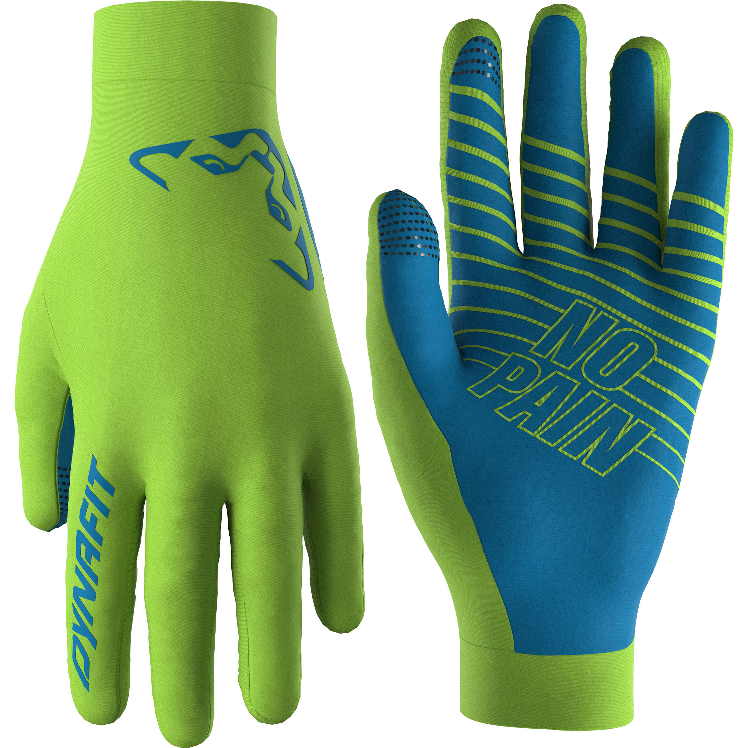 Dynafit Upcycled Light Fingerhandschuhe gelb Größe S Laufen Elastisch