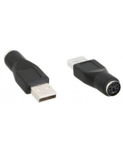 InLine Tastatur- / Maus-Adapter PS/2 W bis USB M (33102K)