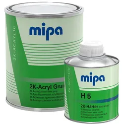 MIPA 4+1 Acrylfiller HS Füller weiss inkl. Härter H10 - kurz 1,25Ltr.