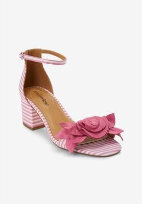 Wide Width Women's The Ona Sandal by Comfortview in Passion Pink (Size 8 1/2 W)