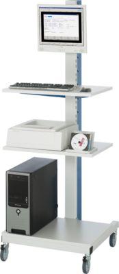 Computer-Ständer Typ 6018, B 650 x T 650 x H 1850 mm, mobil