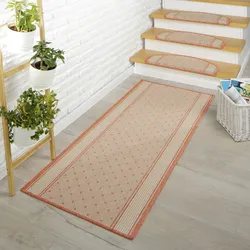 Peyer Syntex 1 Läufer Clara Bordüre Fb.terra 80/200 cm*
