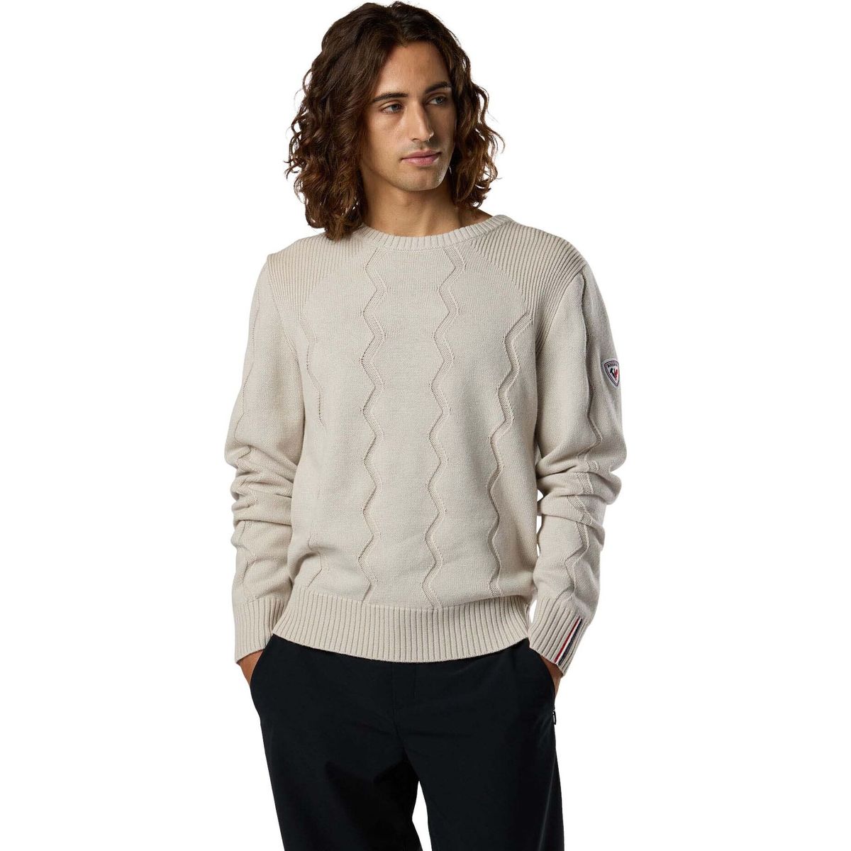 Rossignol Mittens Corbyr Crew Neck Sweater silver cloud (A43) S RLPMO01 A4300S