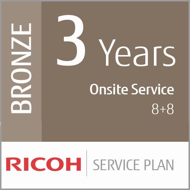 Ricoh 3 Jahre Bronze Serviceplan (Low-Vol Produktion), 3 Jahr(e)