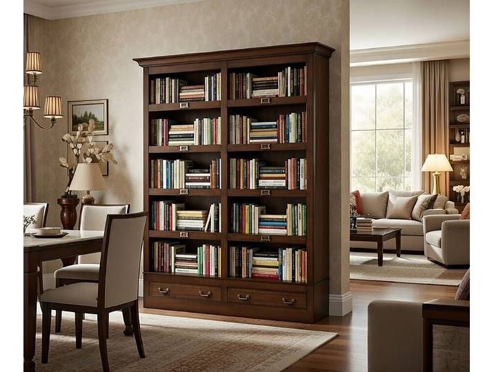 Bücherregal I Massivholz Pinie, lackiert Rück-, Seitenwände & Einlegeböden: MDF Mitteldichte Holzfaserplatte , lackiert Braun/Pinie Braun/Pinie