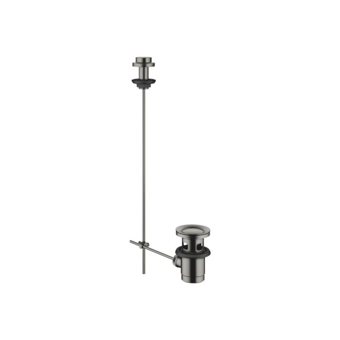 Dornbracht Ablaufgarnitur 10200970-99 1 1/4", Zugknopf für Standmontage, Dark Platinum matt