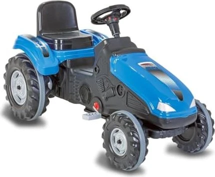 Trettraktor Big Wheel, Kinderfahrzeug blau