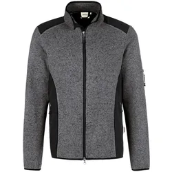 HAKRO Strickfleecejacke anthrazit meliert, XL - 836 - anthrazit meliert | XL