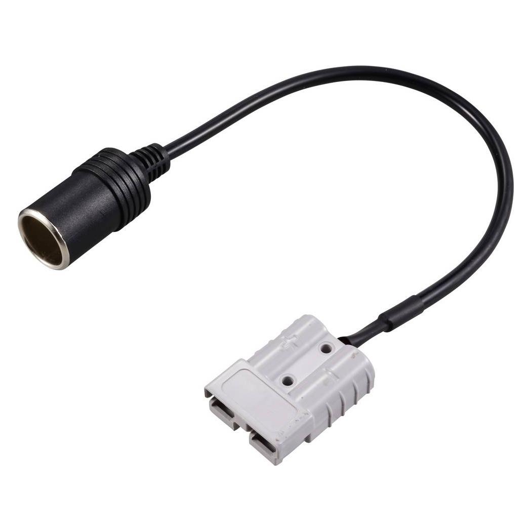 Tru Components Hochstrom Batteriesteckverbinder auf KFZ Zigarettenanzünder-Buchse TC-12195696 (TC-12195696)