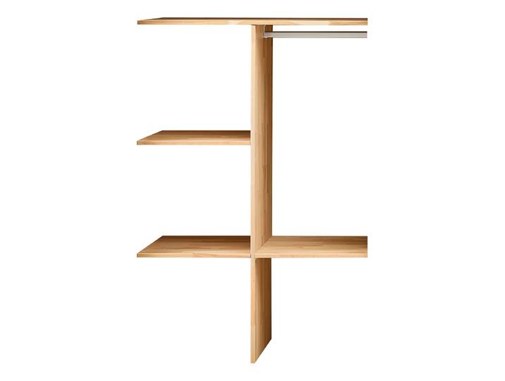Aménagement placard 100 x 144 x 56cm Marron Chêne sauvage massif huilé