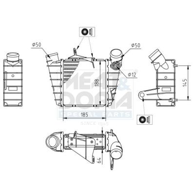 MEAT & DORIA Ladeluftkühler 995381 für Audi Skoda SEAT