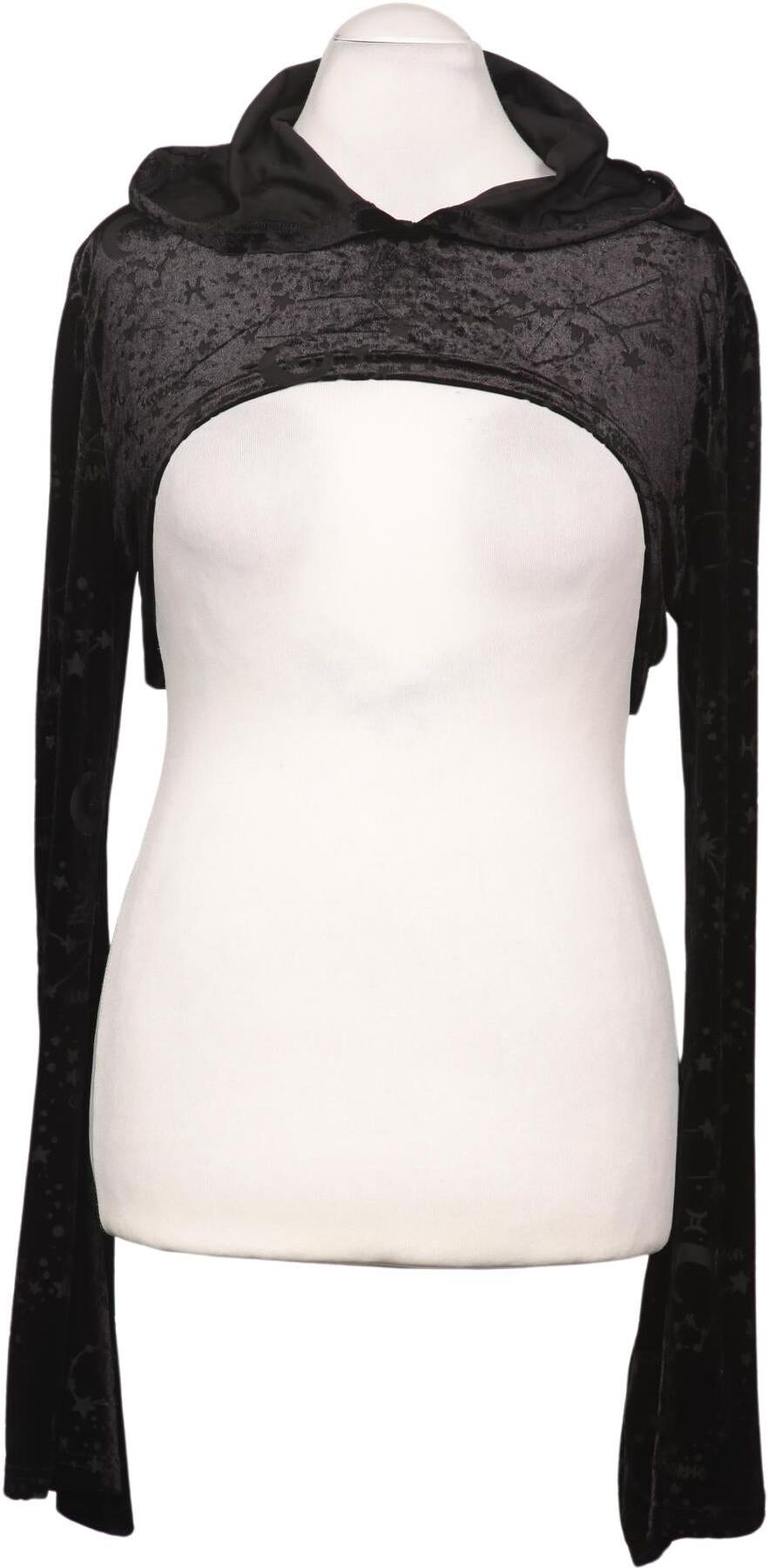 Killstar Damen Kapuzenpullover, Schwarz, Gr. Xxl, Synthetik / Elasthan - Second Hand