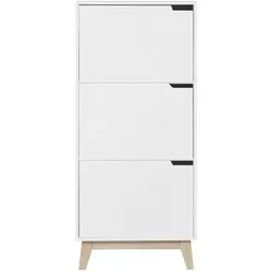 Design-Aufbewahrungsmöbel Weiß 3 Türen LEENA