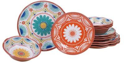 Certified International Vera Cruz 12-piece Melamine Dinnerware Set