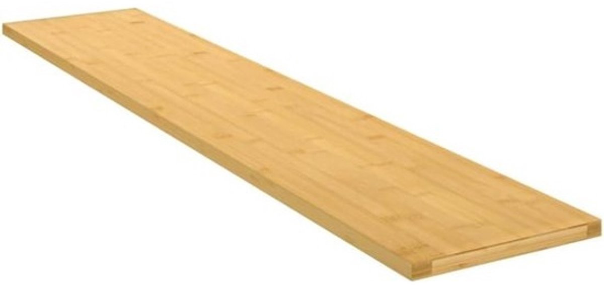 Merkloze Bamboe Wandplank - Rechte Drijvende Plank voor Opslag en Decoratie