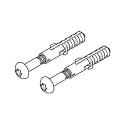 Dornbracht Bef.-Satz (Schraube+Dübel) 0430310240190 ERSATZTEILE 04303102401 6 x 40 mm